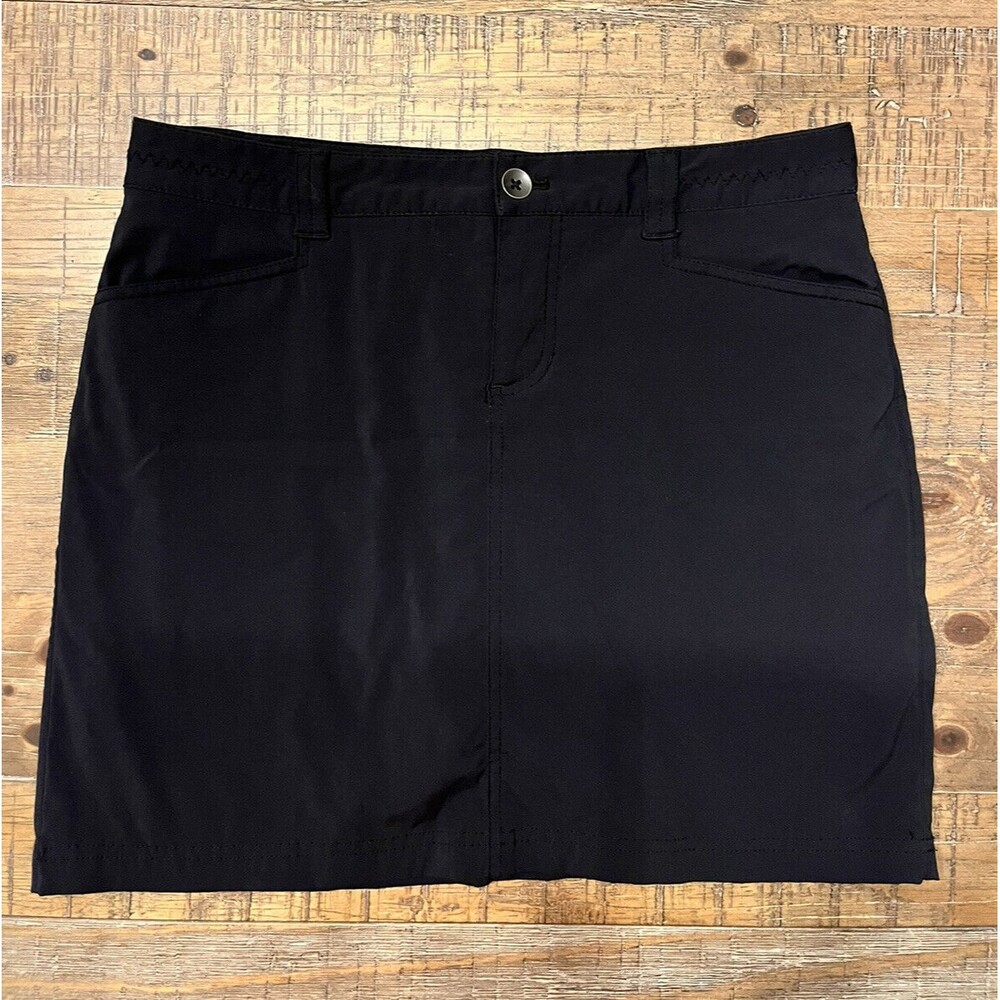 Eddie Bauer Womens Skort Black Size 6 Hiking Outdoors